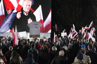 Προεκλογική συγκέντρωση του Ντόναλντ Τουσκ